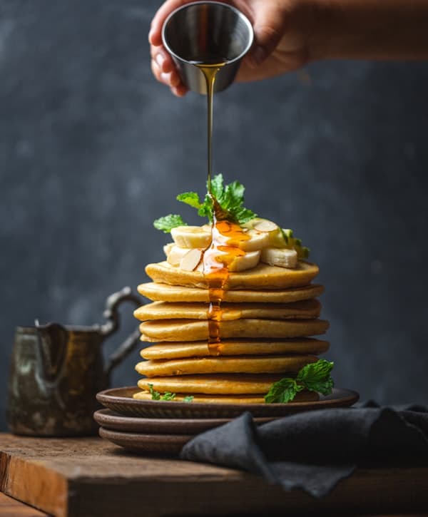 Golden Pancake Stack